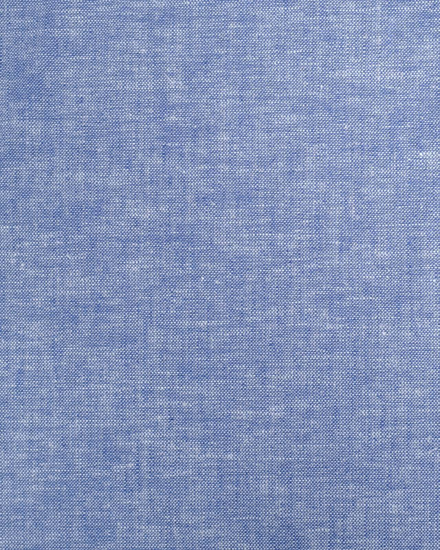 Tissu Chambray Lin Coton Bleu Jean Oeko-Tex  -Mercerine