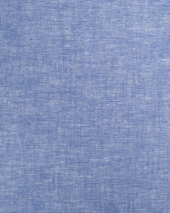 Tissu Chambray Lin Coton Bleu Jean Oeko-Tex  -Mercerine