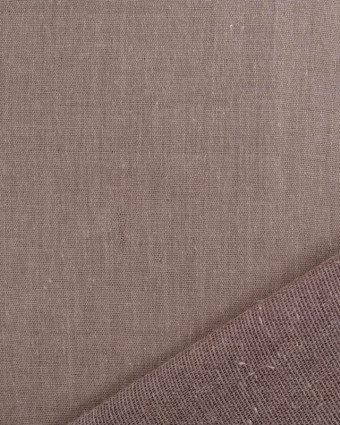 Tissu Double Gaze Souffle Uni Marron - Mercerine