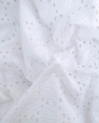 Broderie Anglaise Lilibet Blanche  - Mercerine