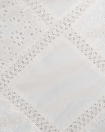 Broderie Anglaise Patchwork Fait Main - Mercerine