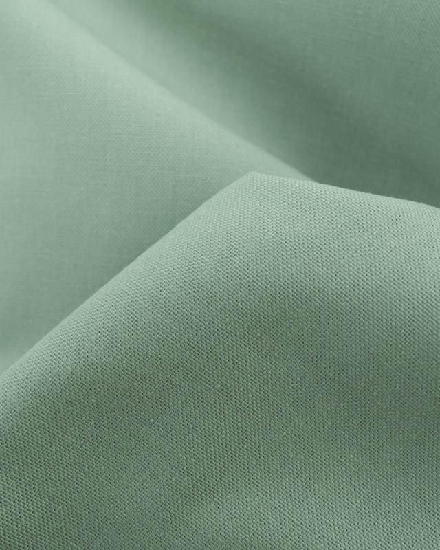 Tissu Coton Demi Natté Grande Largeur Vert d'Eau - Mercerine