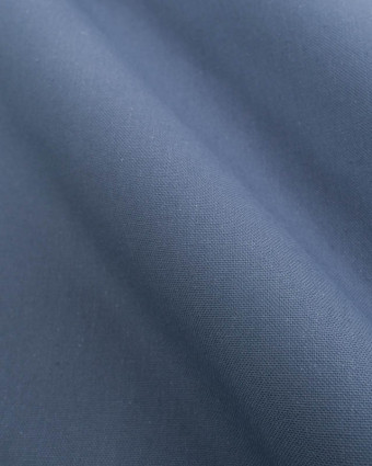 Tissu Coton Demi Natté Bleu Indigo - Mercerine