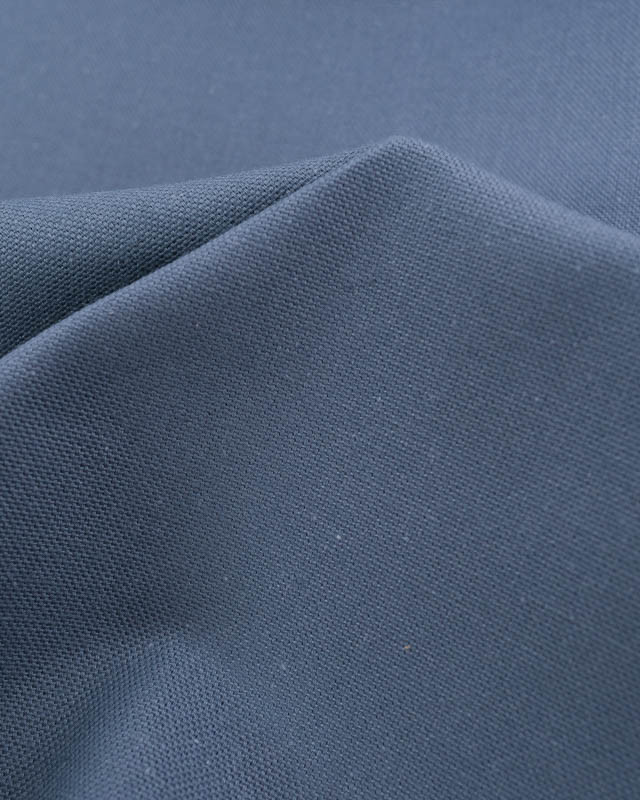 Tissu Coton Demi Natté Bleu Indigo - Mercerine