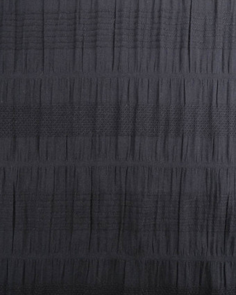 Tissu Coton Noir Jupon - Mercerine