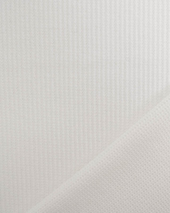 Tissu Maille Coton Stretch Ecru Oeko-Tex - Mercerine