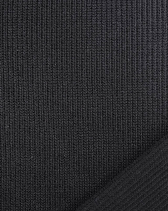 Tissu Maille Coton Noir Stretch Oeko-Tex - Mercerine