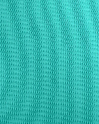 Tissu Maille Coton Stretch Bleu Vert Oeko-Tex - Mercerine