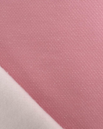 Tissu Sweat Effet Lave Vieux Rose  - Mercerine