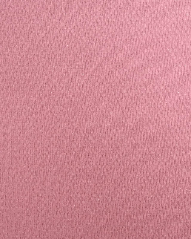 Tissu Sweat Effet Lave Vieux Rose  - Mercerine