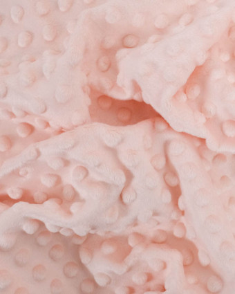 Tissu Minky Bubble Rose Pastel Oeko-tex - Mercerine