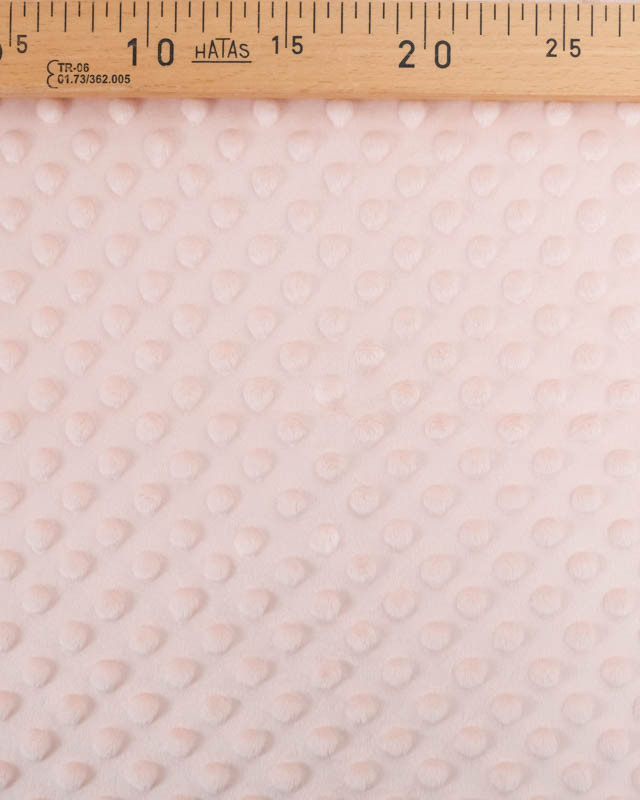 Tissu Minky Bubble Rose Pastel Oeko-tex  - Mercerine