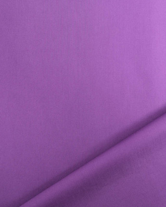 Satin De Coton Léger Violet Oeko-Tex  - Mercerine