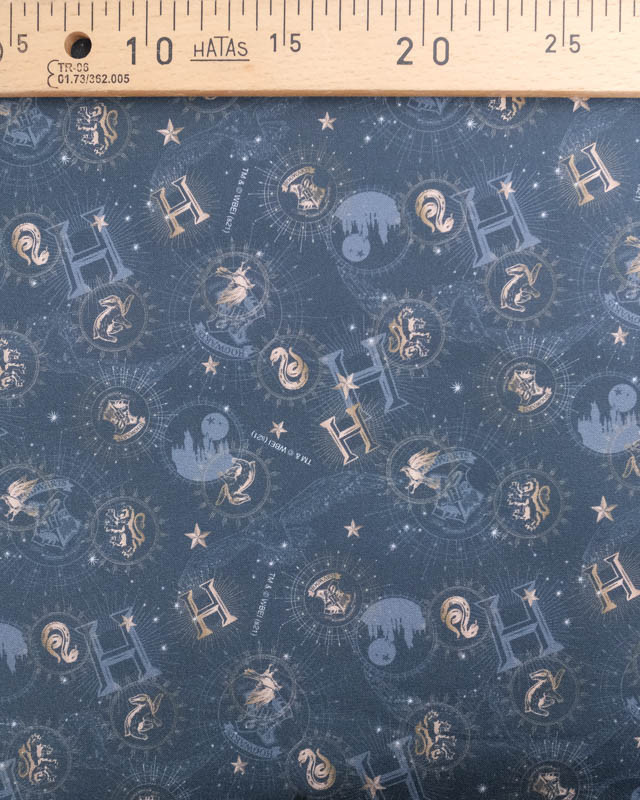 Tissu Harry Potter Gold Bleu  - Mercerine