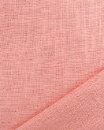 Tissu Lin Lavé Rose Blush Oeko-Tex - Mercerine