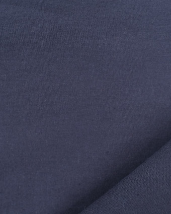 Tissu Coton Léger Doux Bleu Nuit - Oeko-Tex - Mercerine