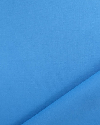 Tissu Viscose Uni Bleu  - Mercerine