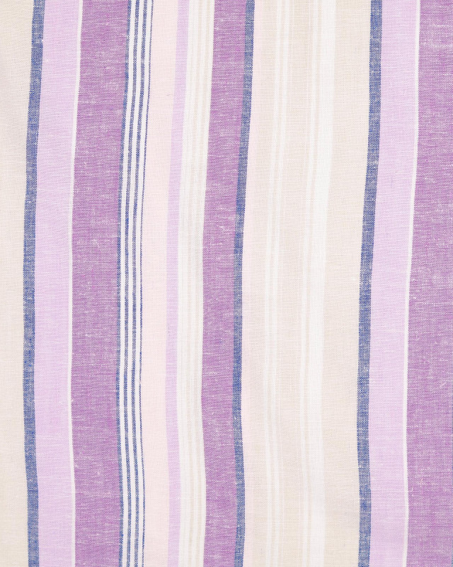 Lin Viscose Rayé Mauve