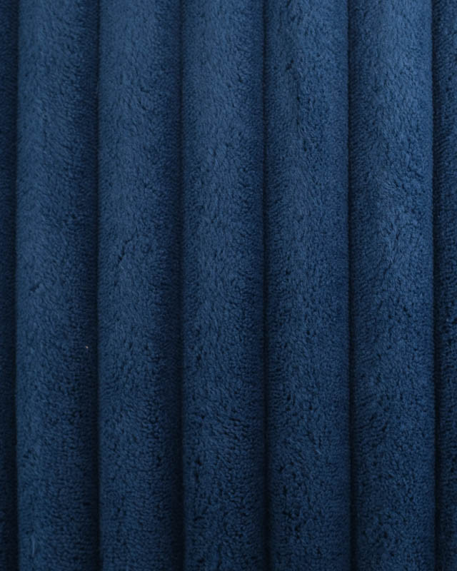 Tissu Velours Mega Côtes Bleu Nuit Ambre - Mercerine