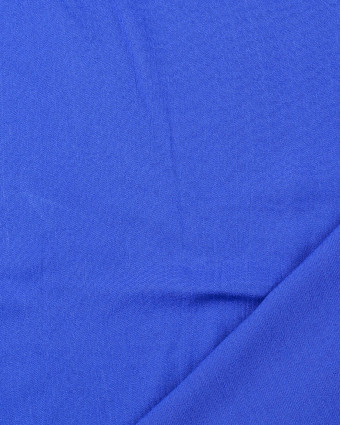 Tissu Crepe De Viscose Bleu Roi - Oeko-Tex - Mercerine