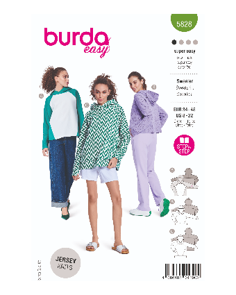 Patron Pull Burda 5828 - Patrons couture - Mercerine