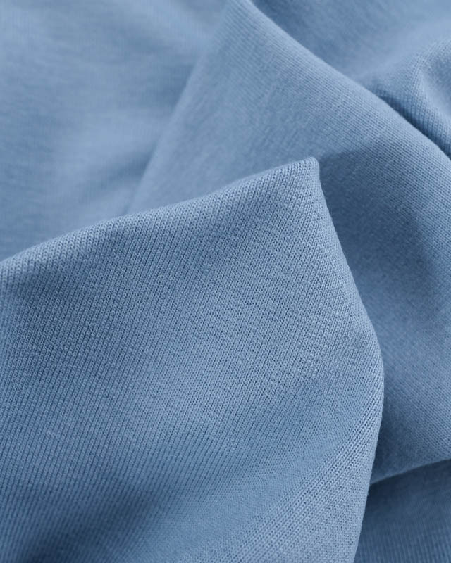 Jersey de Viscose Uni Bleu Oeko-Tex  -Mercerine