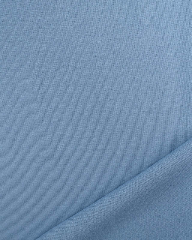 Jersey de Viscose Uni Bleu Oeko-Tex  -Mercerine