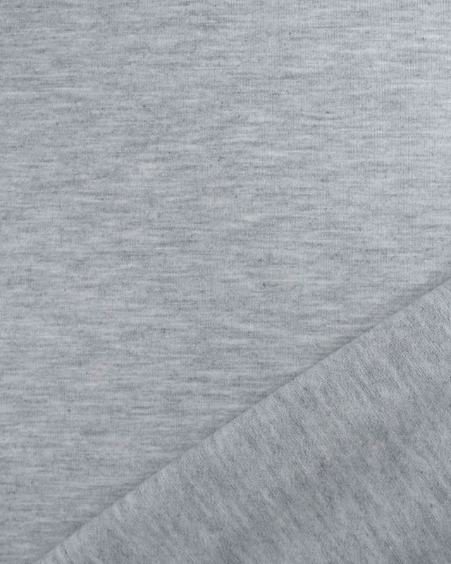 Jersey de Viscose Uni Gris Oeko-Tex  -Mercerine