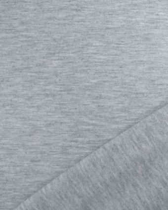 Jersey de Viscose Uni Gris Oeko-Tex  -Mercerine