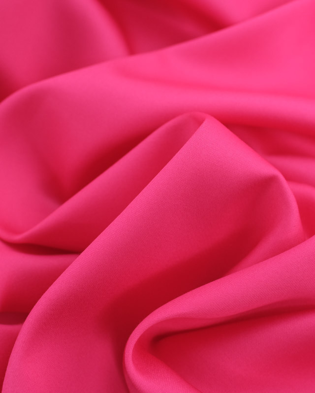 Tissu Satin De Coton Léger Fuchsia Oeko-Tex - Mercerine