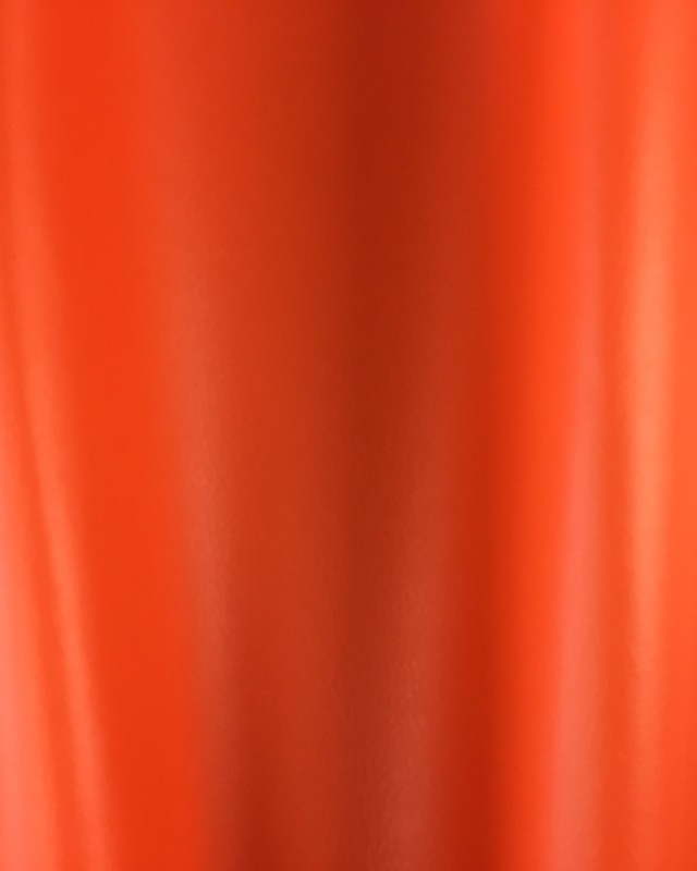 Tissus simili cuir orange tangerine Karl - Mercerine.com