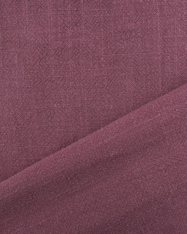 Tissu Viscose Lin Prune - Mercerine