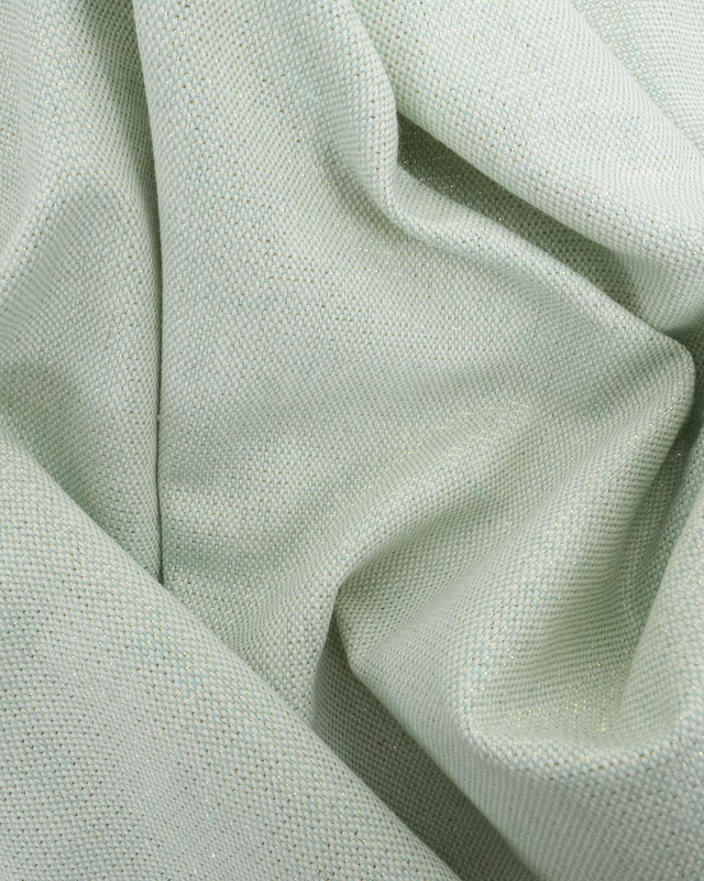 Effet Lin Lurex Vert Or Oekotex   - Mercerine