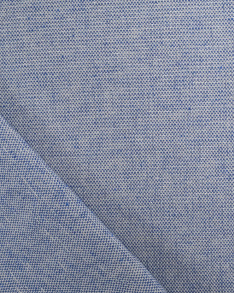 Aspect Lin Lurex Bleu Argent Oekotex - Mercerine