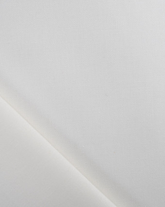 Tissu Coton Demi Natte Blanc Antik  - Mercerine