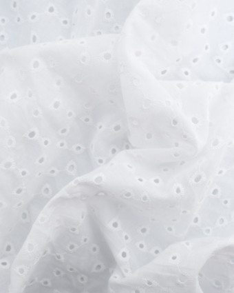 Tissu Broderie Anglaise Vague - Mercerine