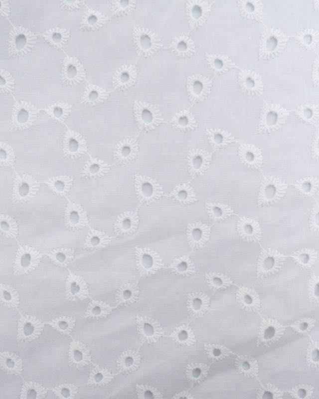 Tissus en ligne : Tissu Broderie Anglaise Vague - Mercerine