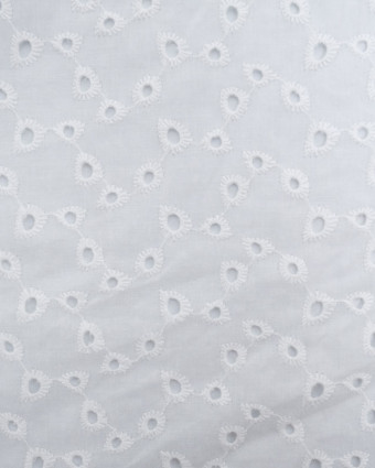 Tissus en ligne : Tissu Broderie Anglaise Vague - Mercerine