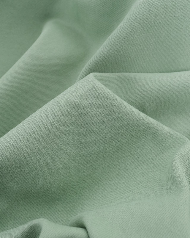 Tissu Gabardine Léger Vert Eeau Stretch - Mercerine