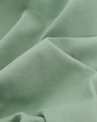 Tissu Gabardine Léger Vert Eeau Stretch - Mercerine