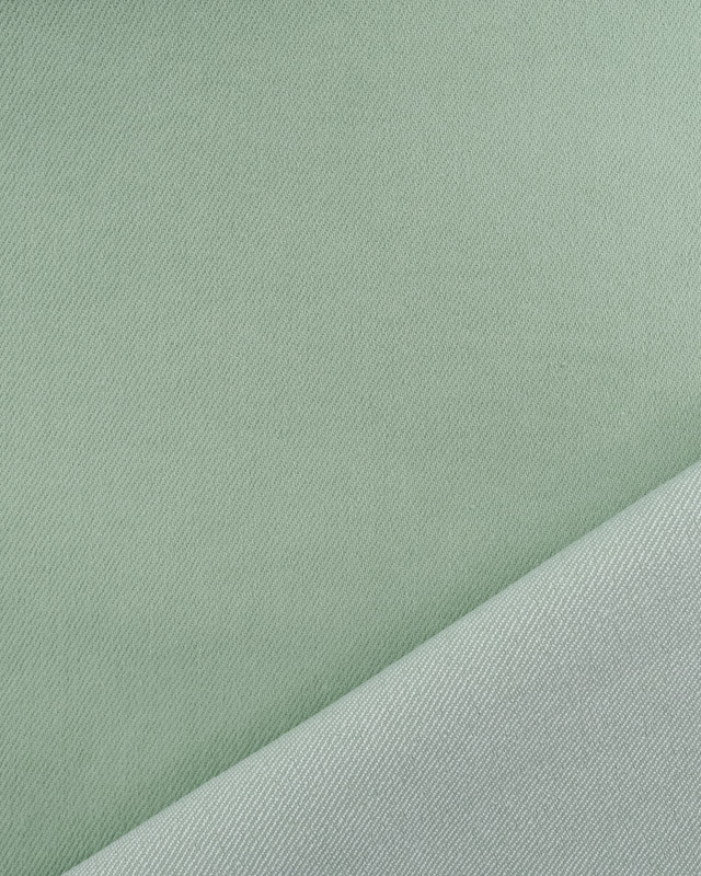 Tissu Gabardine Léger Vert Eeau Stretch - Mercerine