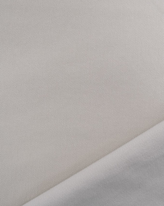 Tissu Gabardine Léger Gris Perle Stretch - Mercerine