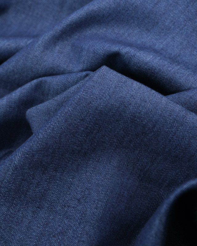 Tissu Chambray Indigo - Mercerine