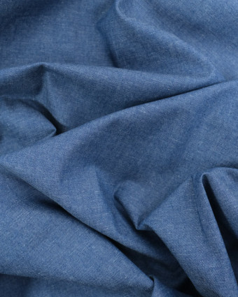 Tissu Jean Coton Léger Bleu Jean - Mercerine