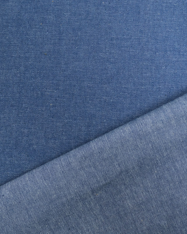 Tissu Chambray Bleu Jean - Mercerine