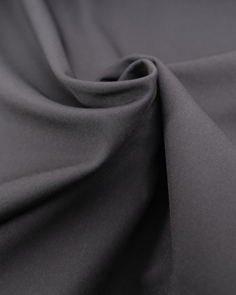 Tissu au mètre  : Softshell Noir Déperlant Envers Polaire - Mercerine