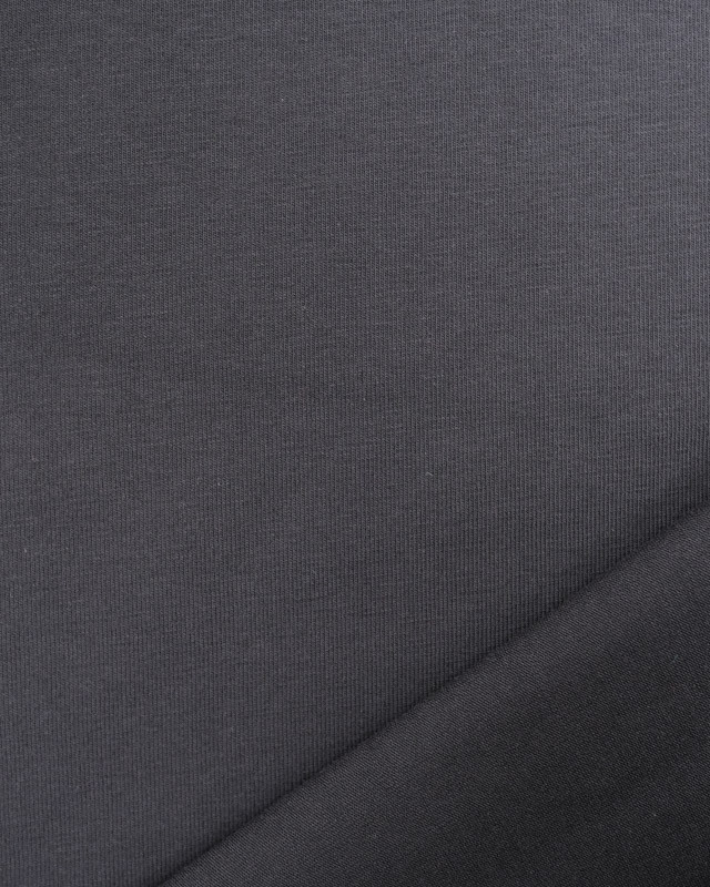 Tissu Jersey Coton Uni Noir - Mercerine