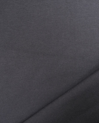 Tissu Jersey Coton Uni Noir - Mercerine
