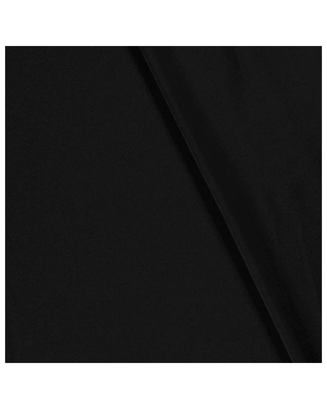 Tissu Sportwear Uni Noir - Oeko-Tex - Mercerine