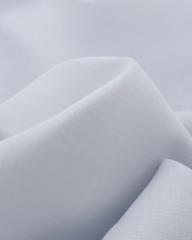 Tissu pur lin blanc - Mercerine